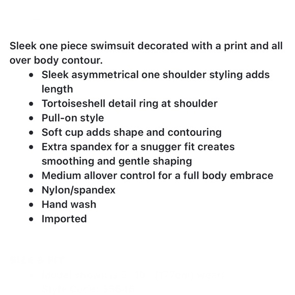 Amoressa Dijon One Shoulder One Piece - Picture 16 of 16